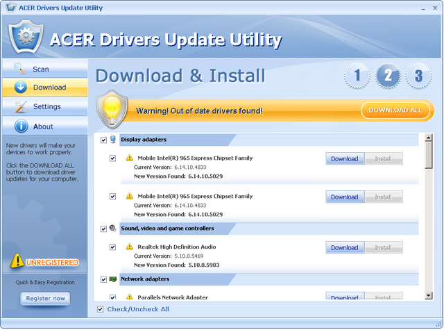 Acer Aspire 5560 Chipset driver for Windows 7 screenshot2
